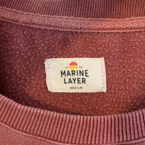 Marine Layer cropped sweatshirt dusty rose - Picture 5 of 5